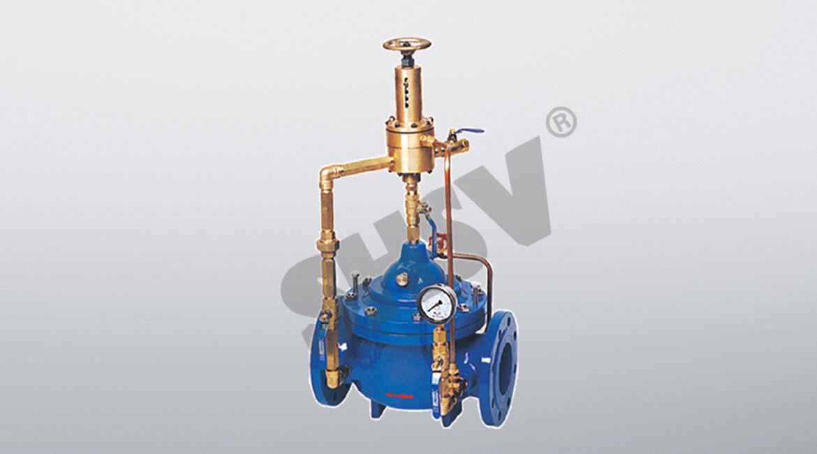 Pressure relief, holding pressure valve 