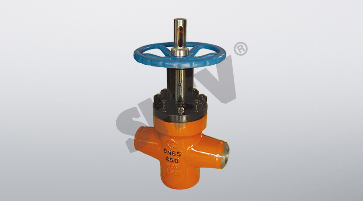 Welded high-pressure flat gate valve